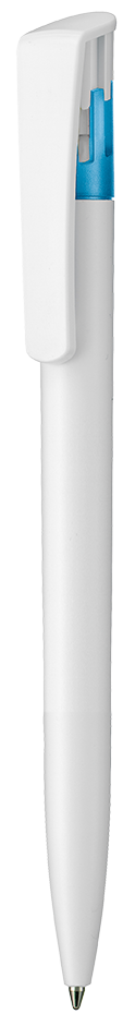 Kugelschreiber ALL-STAR SF - weiss/caribic-blau TR/FR