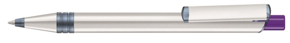 RECYCLED PET PEN ALUMA transparent - dunkelviolett