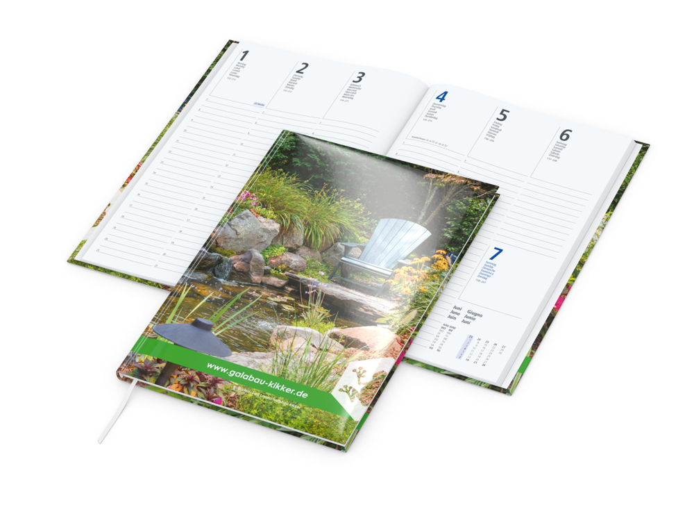 Wochenkalender Media 175 × 245 mm Papier-Hardcover