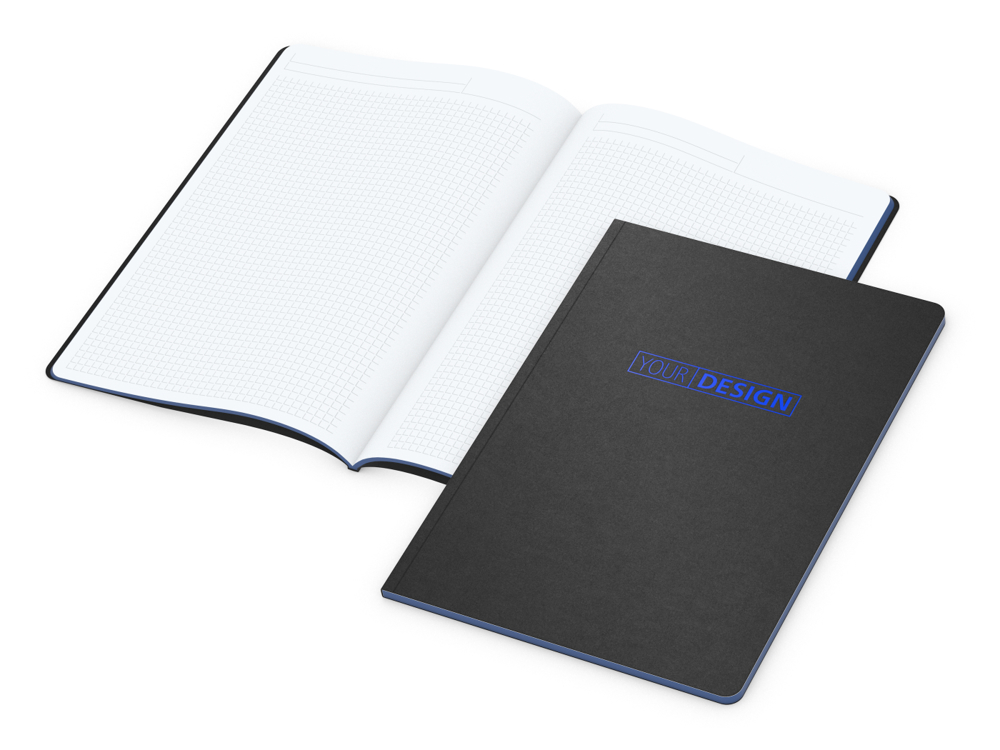 Notizbuch Tablet-Book Slim Bestseller, A4, mittelblau