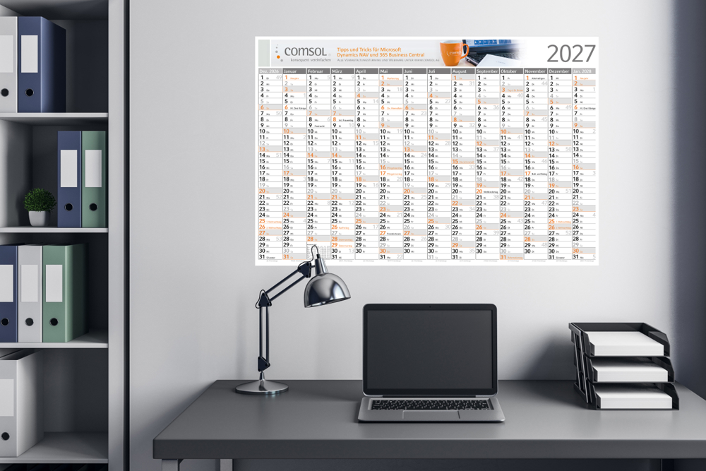 Wandplaner Horizont, 1.020 × 680 mm, individuell