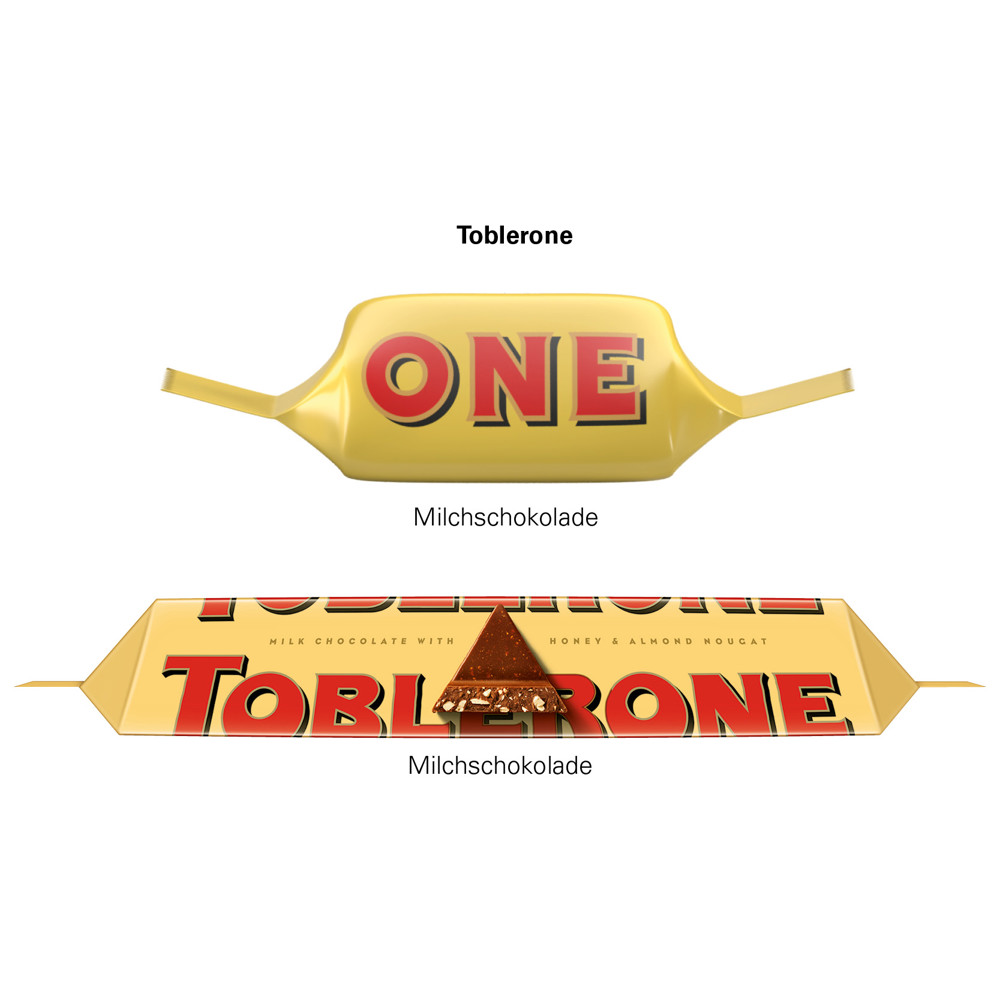 Werbedreieck Long, Toblerone Tiny 2er