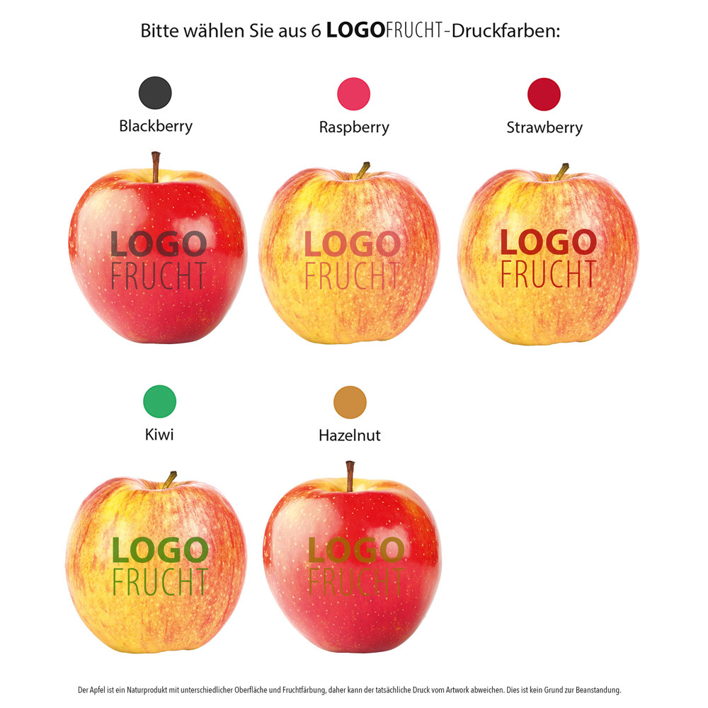 LogoFrucht Apfel "Vitamine" rot