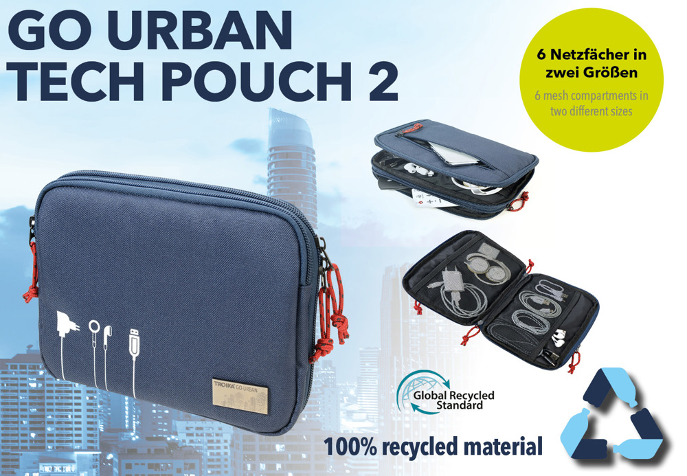TROIKA Kabeltasche GO URBAN TECH POUCH 2