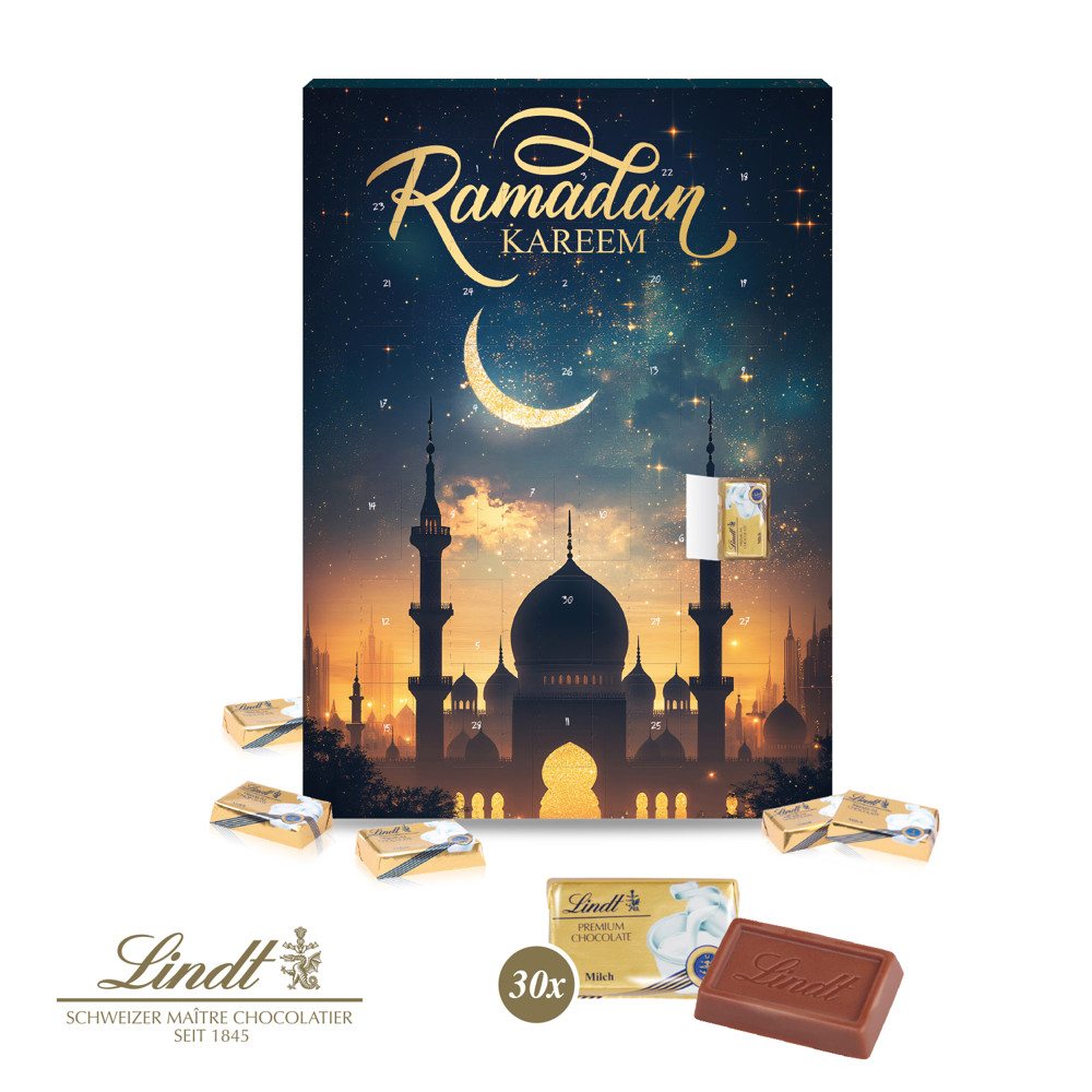 Ramadan-Kalender mit Lindt Schokolade
