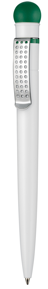 Kugelschreiber SATELLITE - weiss/minze-grün