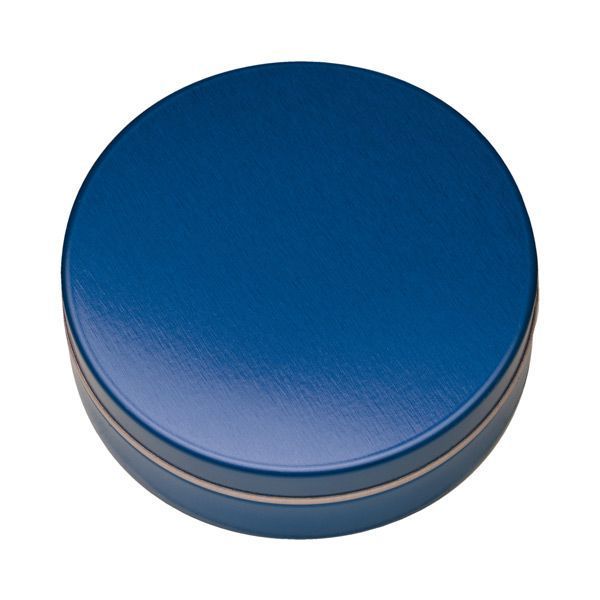 XS-Taschendose mit XS-Bären Company-Fruchtbonbons - blau-metallic