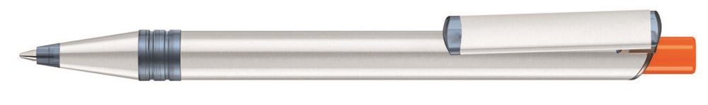 RECYCLED PET PEN ALUMA transparent - orange