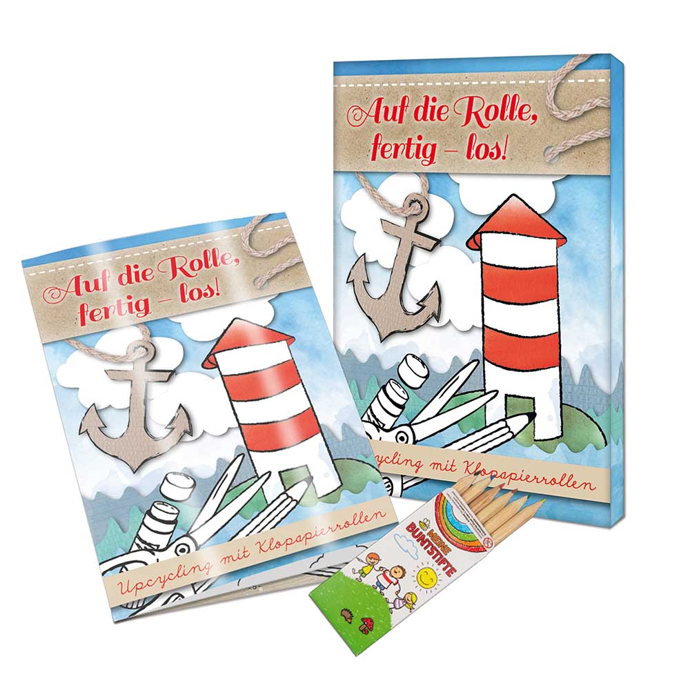 Upcycling-Set - Toilettenpapierrollen - neutral