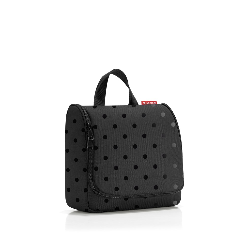 toiletbag - glossy dots black