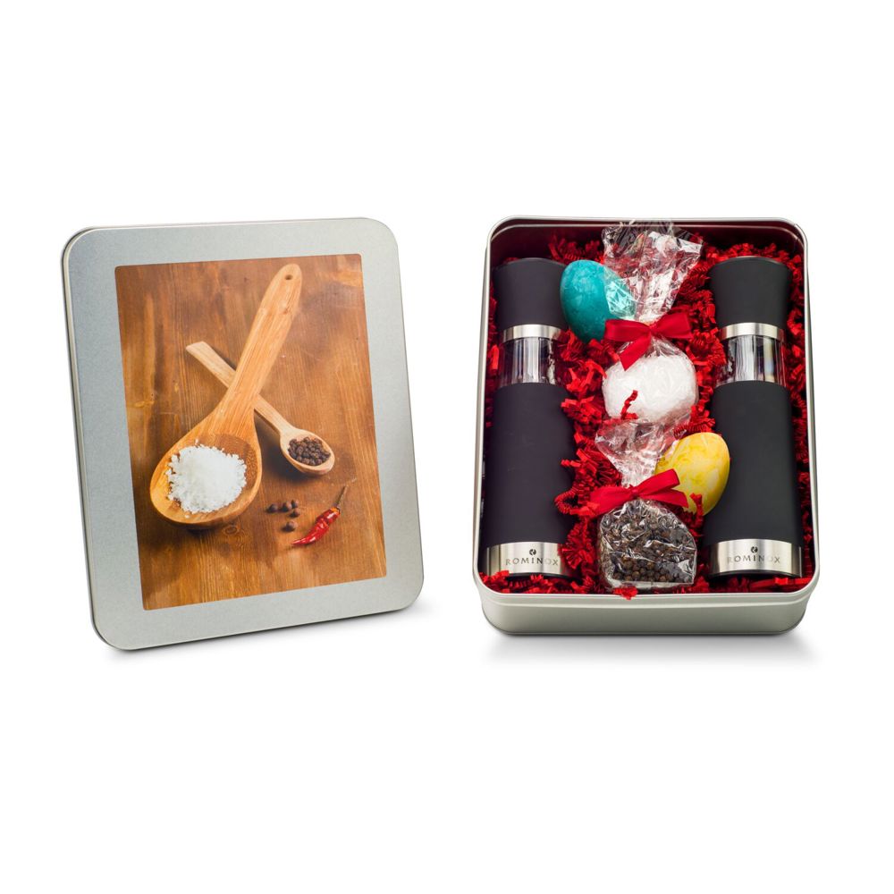 Oster Salz- & Pfeffermühlen Set - in Silberdose