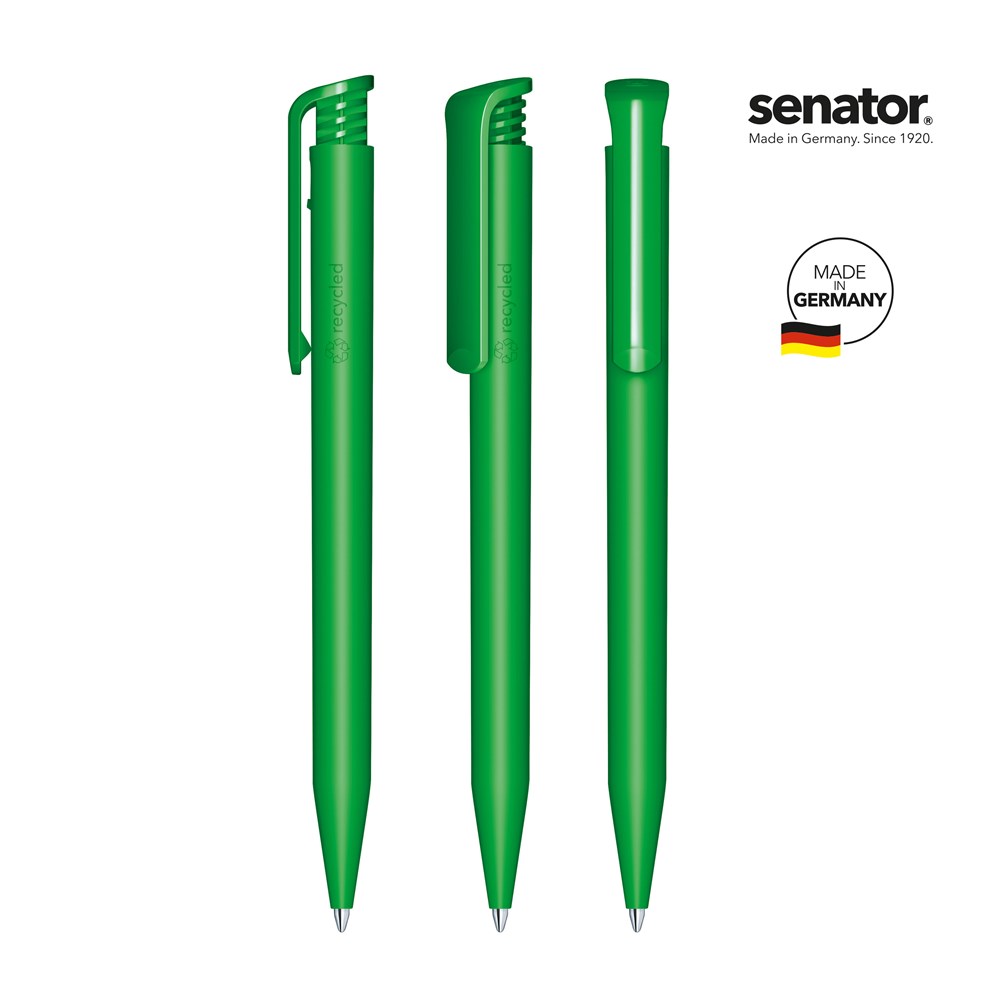 senator® Super Hit Matt Recycled Druckkugelschreiber2757_5_P - grün 347
