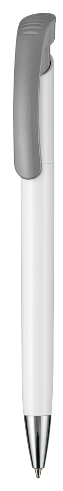 Kugelschreiber BONITA - weiss/stein-grau
