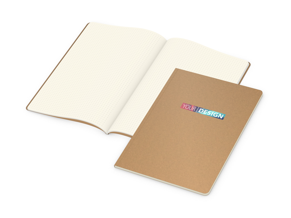 Notizbuch Copy-Book, A4, Punktraster, braun