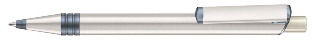 RECYCLED PET PEN ALUMA transparent - grau