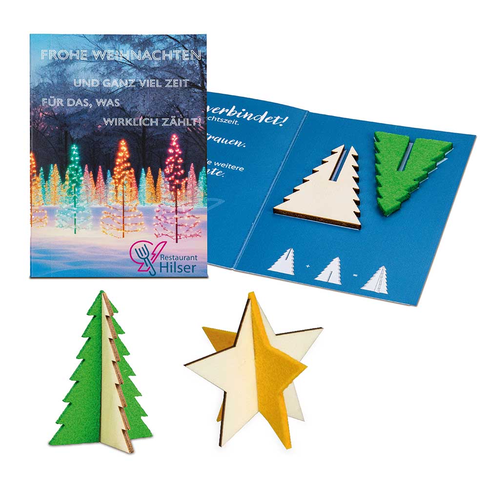 Steckfiguren-Karte Mini